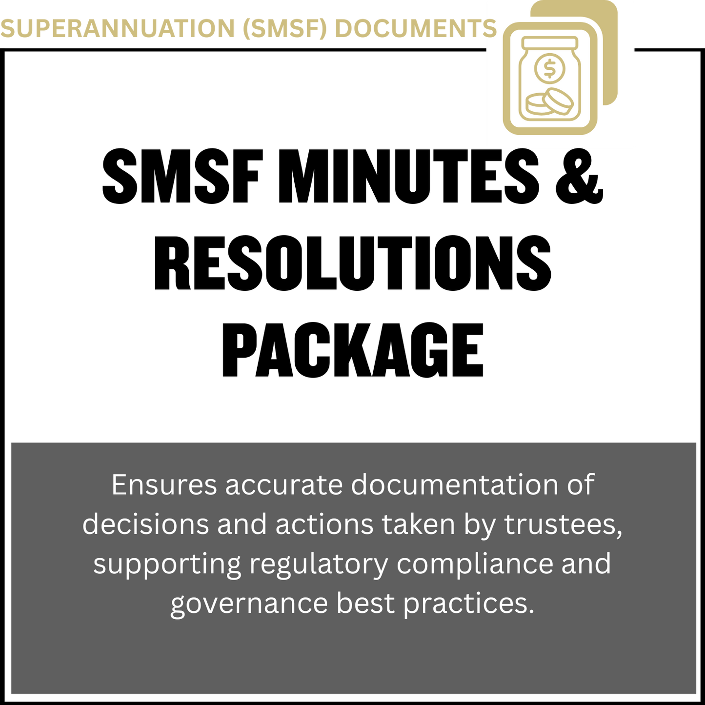 SMSF Minutes & Resolutions Package