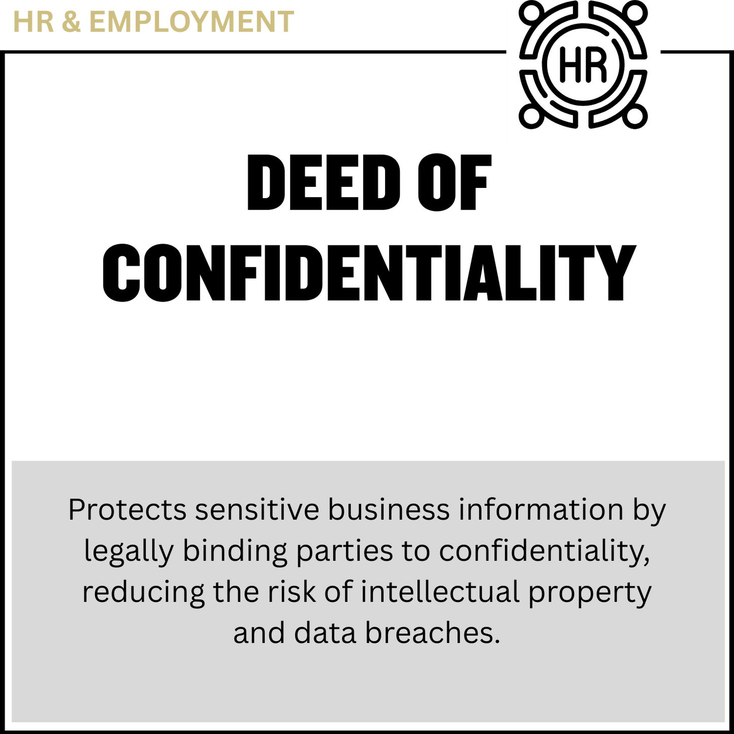 Deed of Confidentiality