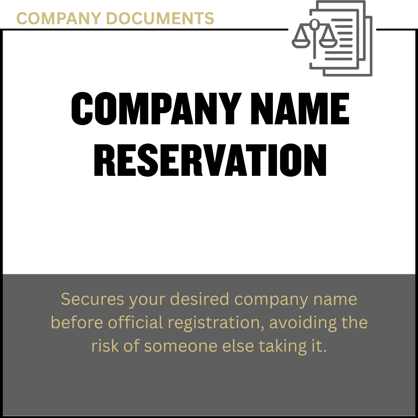 Company Name Reservation