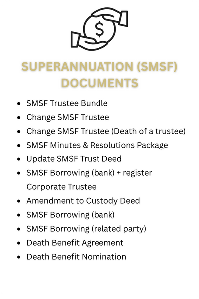 Superannuation (SMSF) Documents