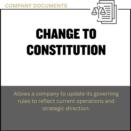 Change to Constitution