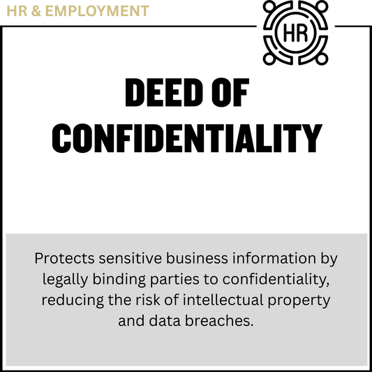 Deed of Confidentiality