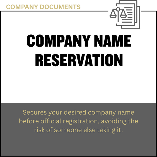 Company Name Reservation