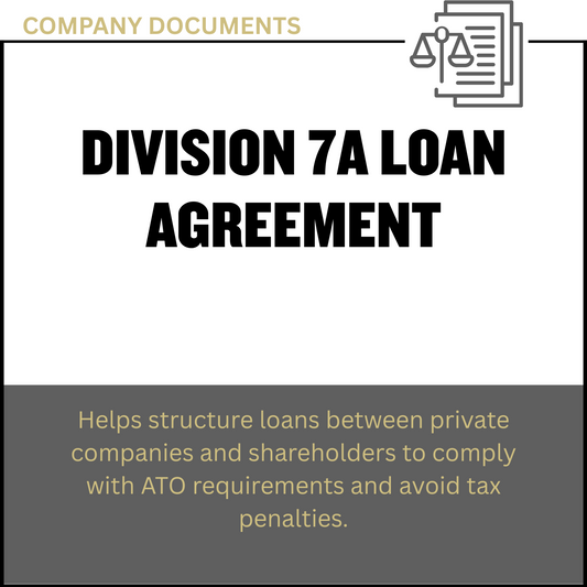Division 7A Loan Agreement
